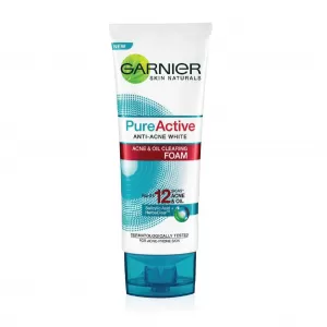 GARNIER ANTI-ACNE WHITE ACNE & OIL CLEARING FOAM 100ML