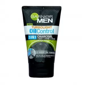 GARNIER MEN 3 IN 1 CHARCOAL WASH, SCRUB & MASK 100ML