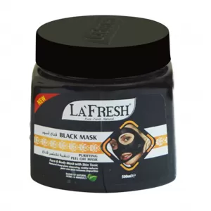 LA FRESH FACE & BODY BLACK MASK WITH SKIN TONIC - 500ML