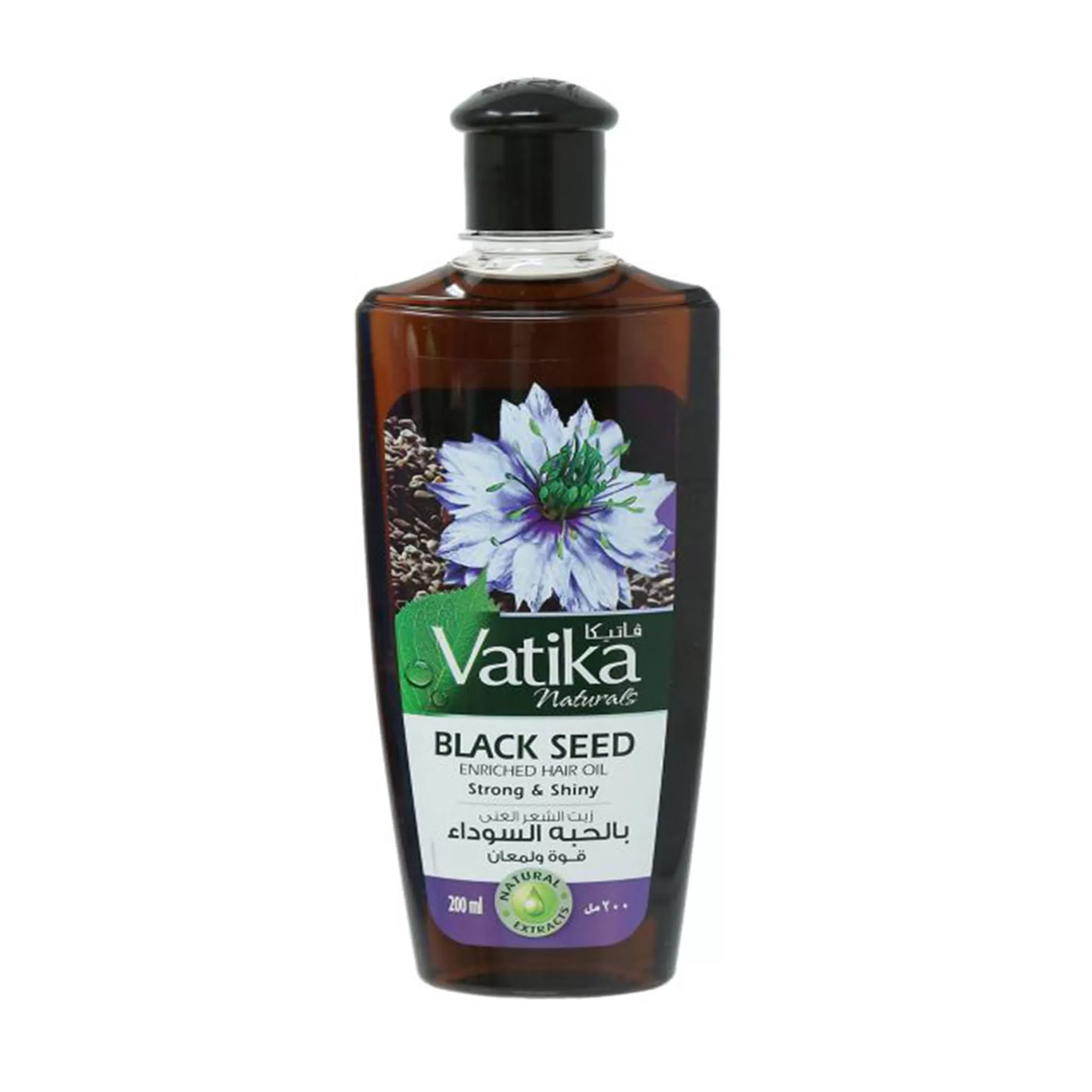 VATIKA BLACK SEED ENRICHED OIL STRONG SHINY HAIR 200ML