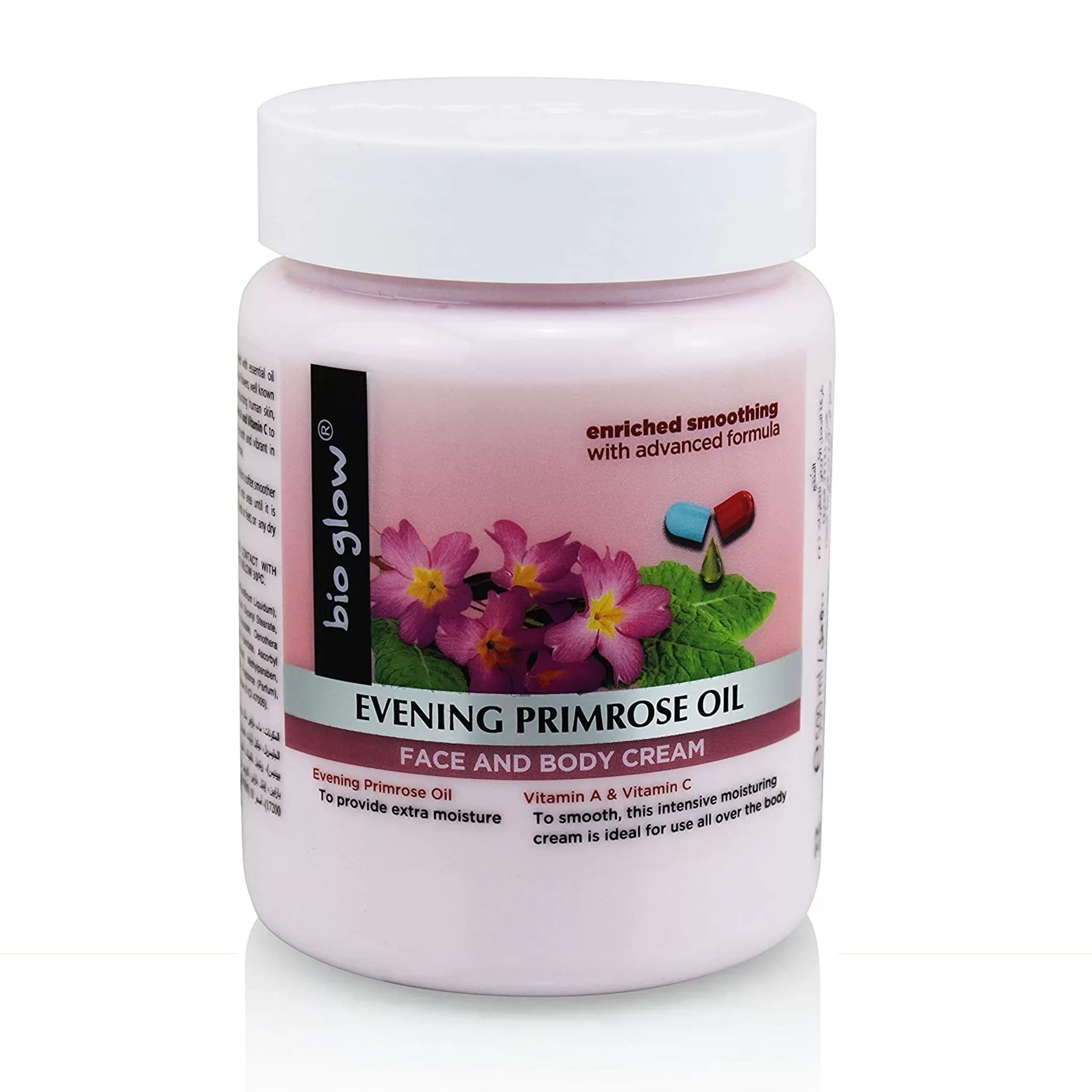 BIO GLOW - EVENING PRIMROSE OIL FACE & BODY CREAM 500ML