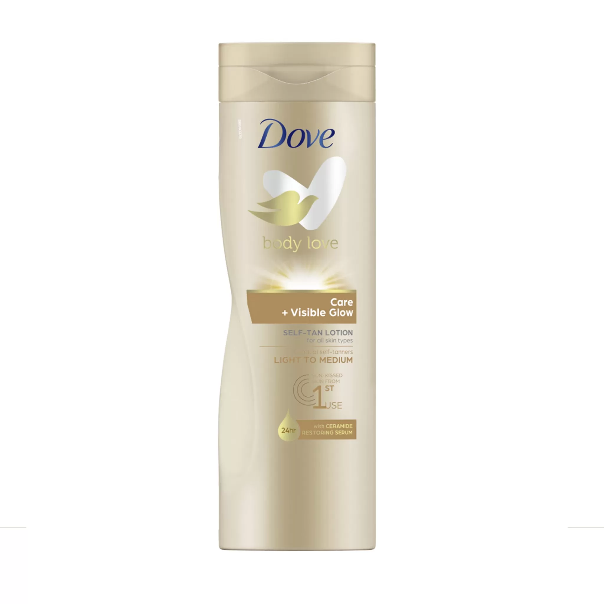 DOVE SELF TAN LOTION WITH CERAMIDE RESTORING SERUM 400ML