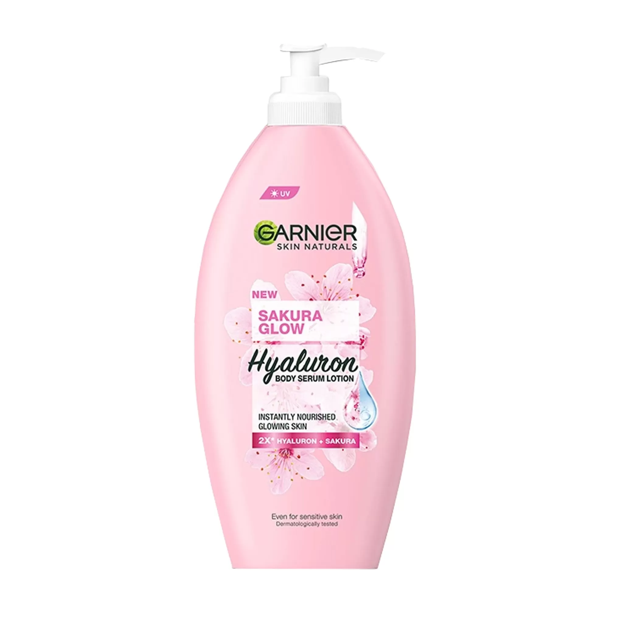 GARNIER - SAKURA GLOW HYALURON BODY SERUM LOTION - 400ML
