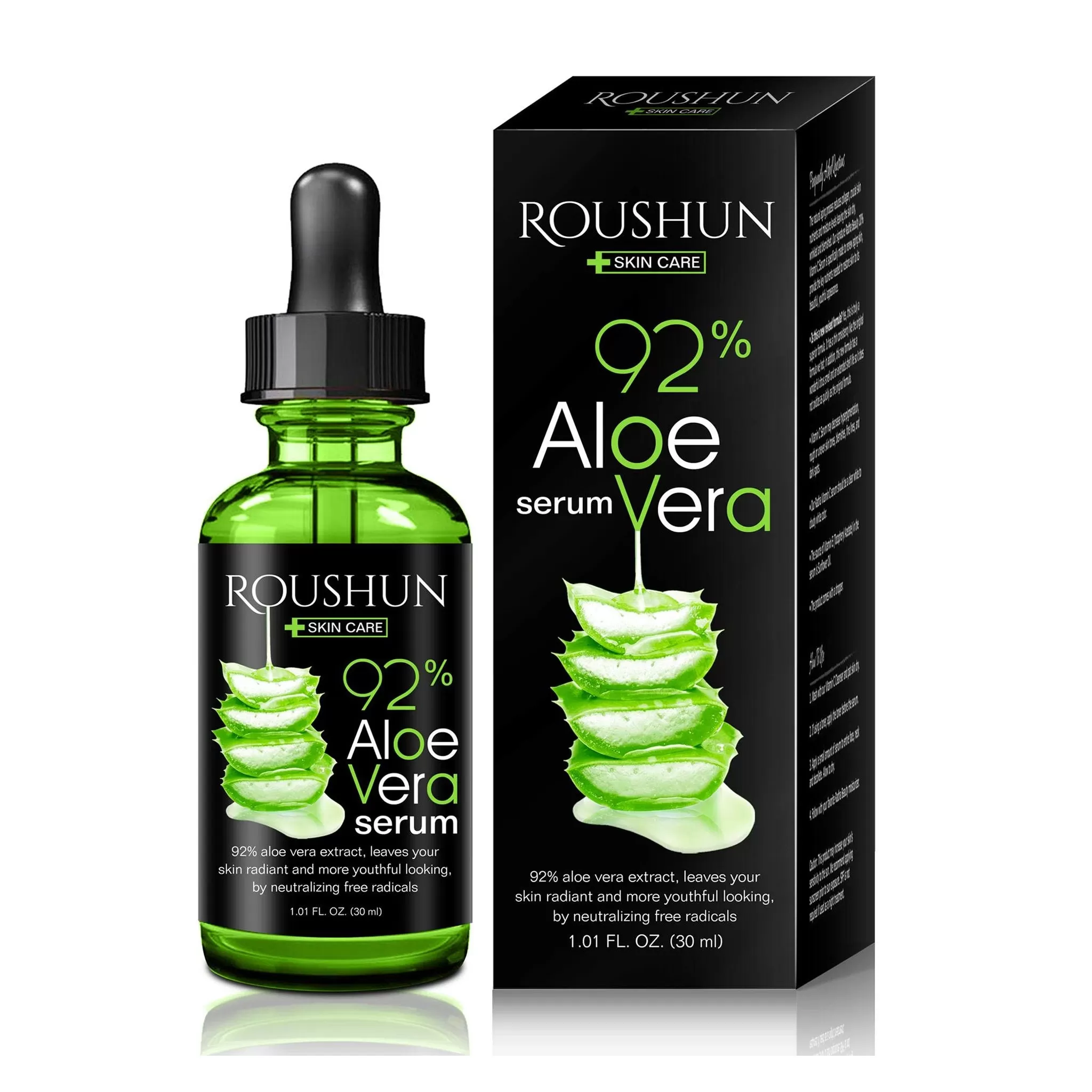 ROUSHUN SKIN CARE - 92% ALOE VERA SERUM - 30ML