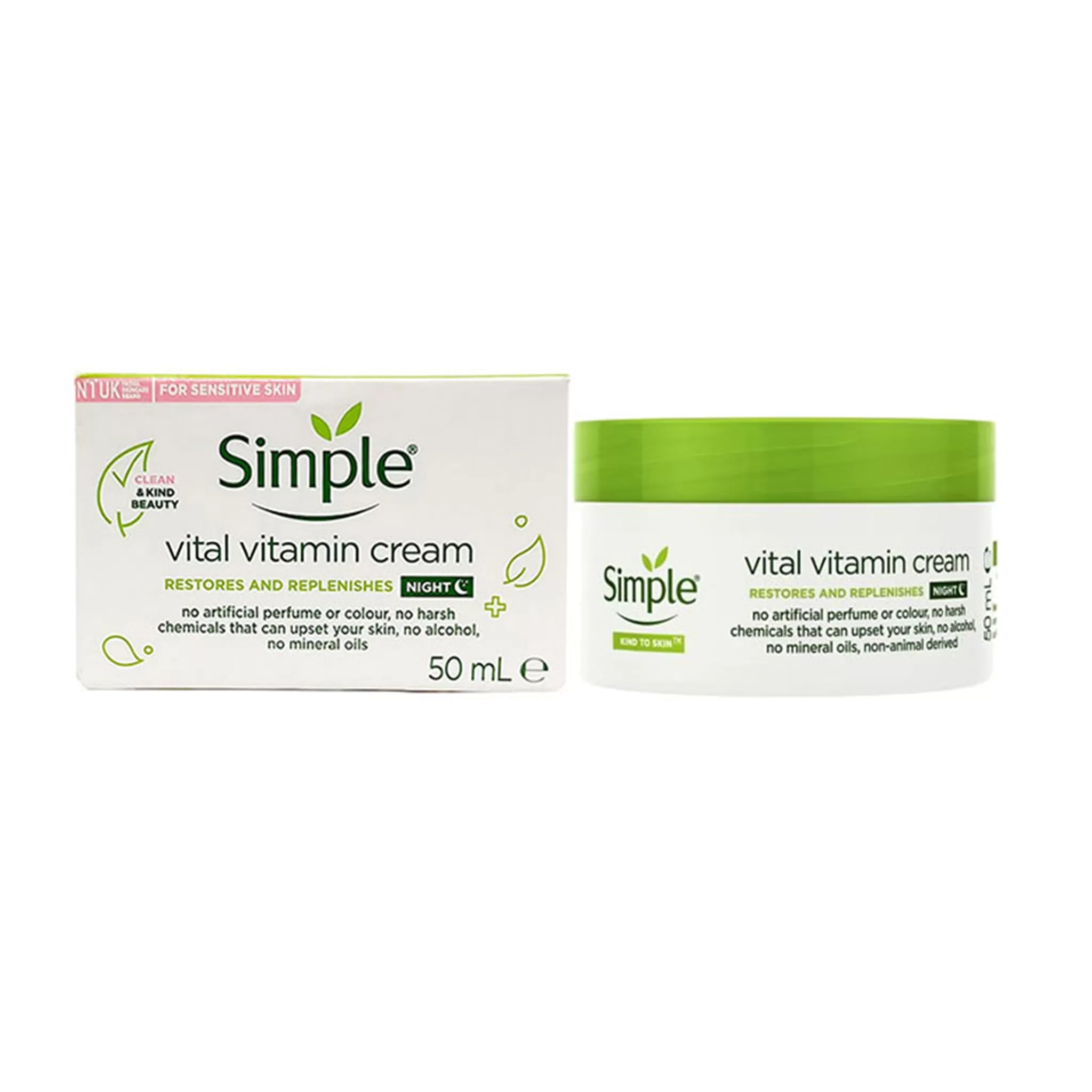 SIMPLE - KIND TO SKIN VITAL VITAMIN NIGHT CREAM - 50ML