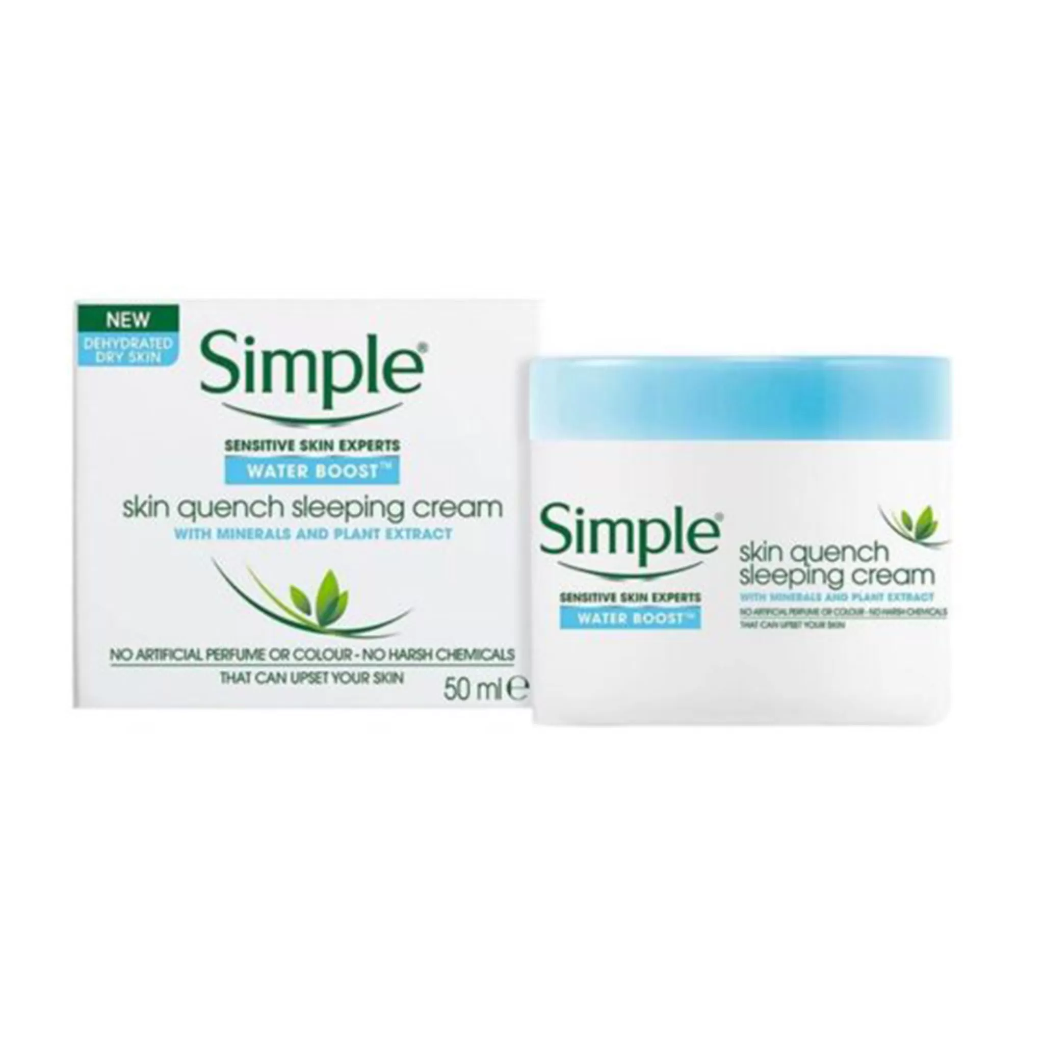 SIMPLE - WATER BOOST SKIN QUENCH SLEEPING CREAM - 50ML