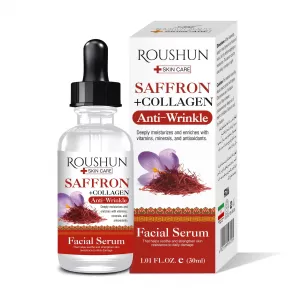 ROUSHUN SAFFRON+COLLAGEN ANTI-WRINKLE FACIAL SERUM 30ML