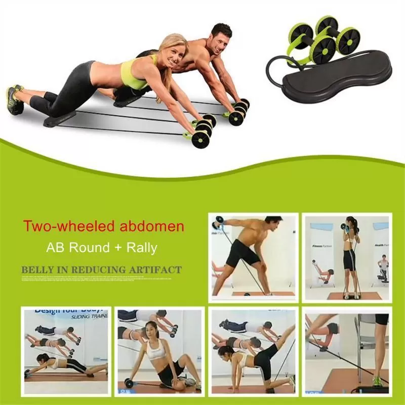 Revoflex Ab Wheel Home Gym - Green
