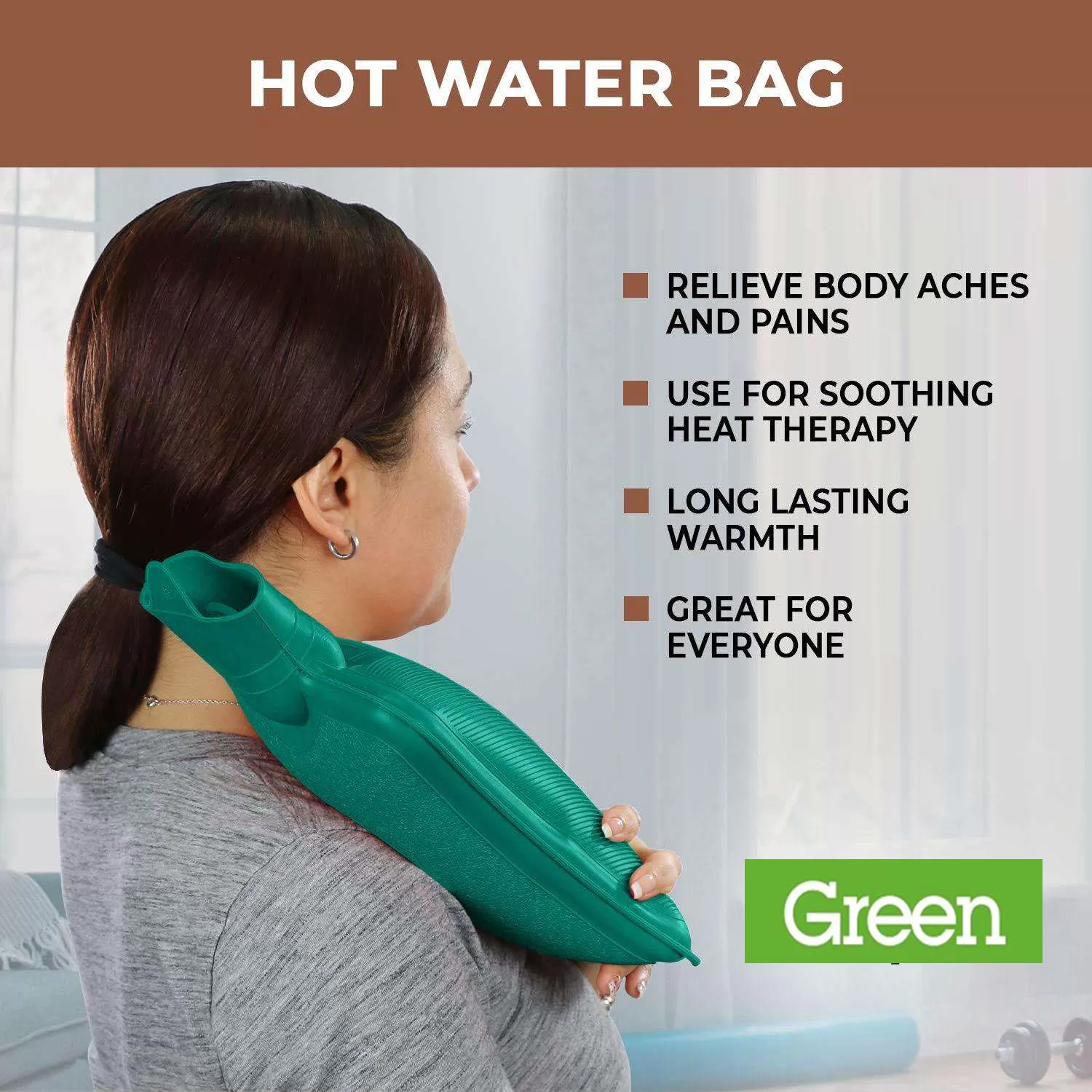 2 Liter Hot Water Bag Bottle For Menstrual Pain Relief - image 2