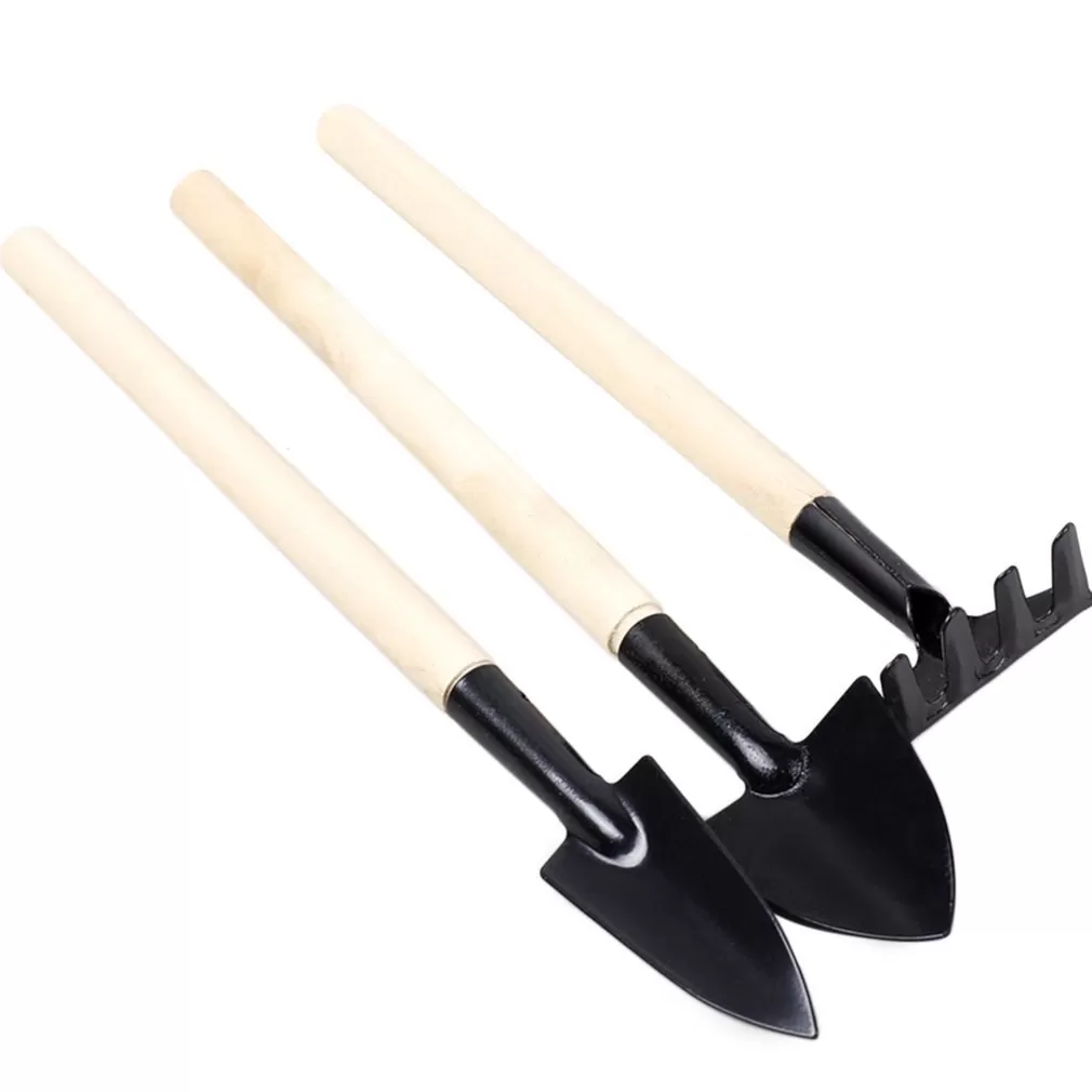 3 Pcs/set Mini Spade Shovel Harrow Flowerpot Tools - image 4