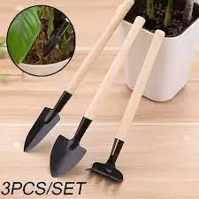 3 Pcs/set Mini Spade Shovel Harrow Flowerpot Tools - image 3