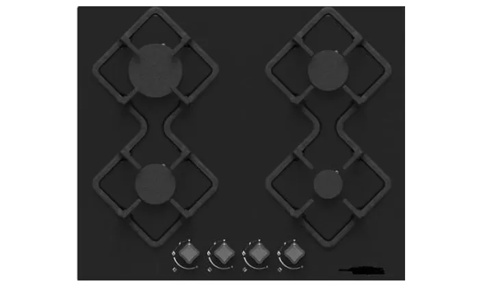 Abans 60cm Signature 4 Gas Burner Tempered Glass Hob
