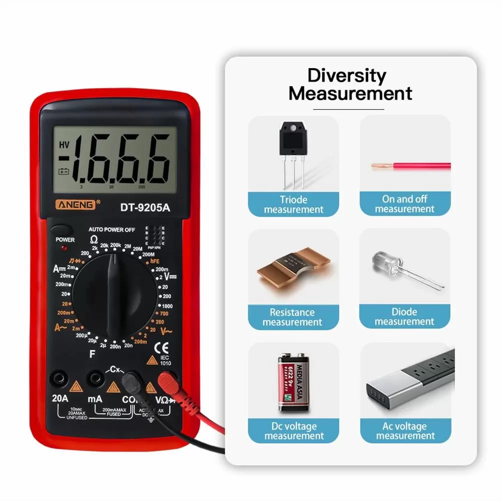 ANENG AN9205A LCD Digital Multimeter - image 4