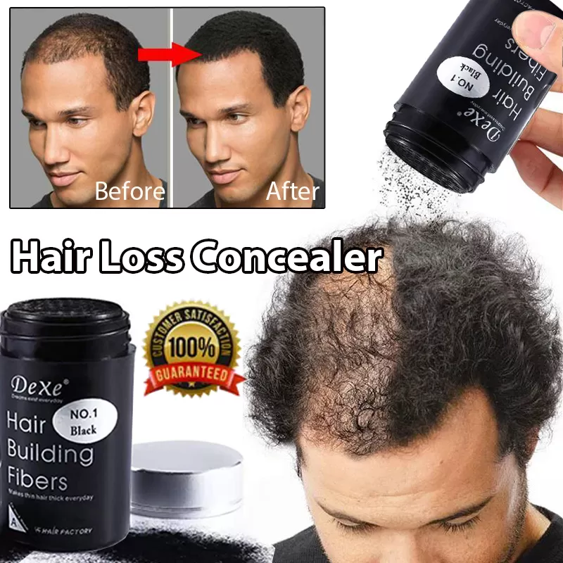 DEXE Authentic Black Colour Hair Building Fibers 22g UK - image 1