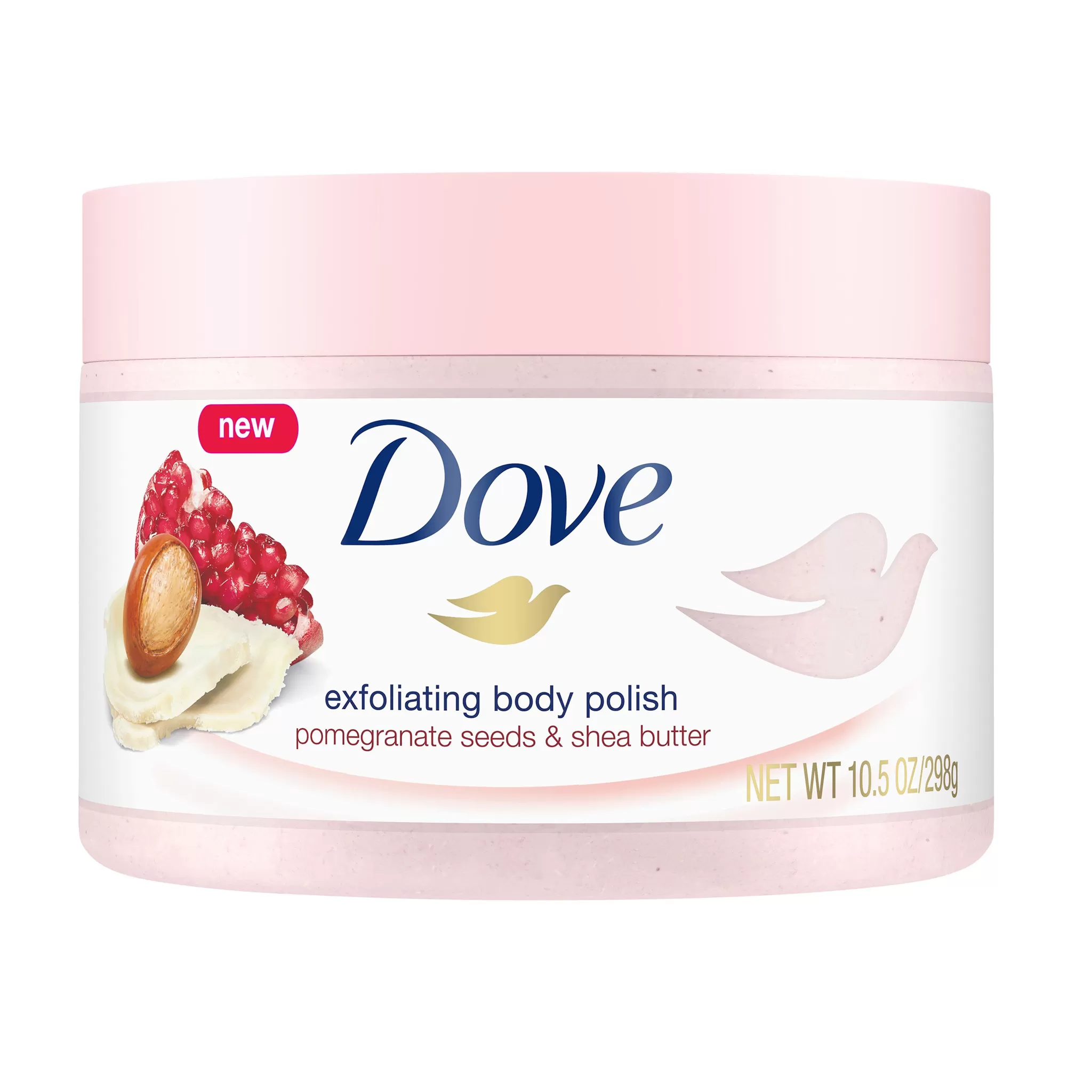 DOVE -POMEGRANATE SEEDS & SHEA BUTTER BODY POLISH - 298G