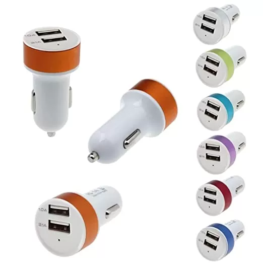 Dual Output USB Car Charger 5V 2.1A 1A Dual USB Charger - image 2