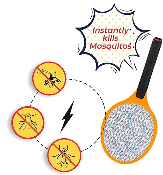 Electric Mosquito Fly Insect Killer Racket Zapper Bat - image 6
