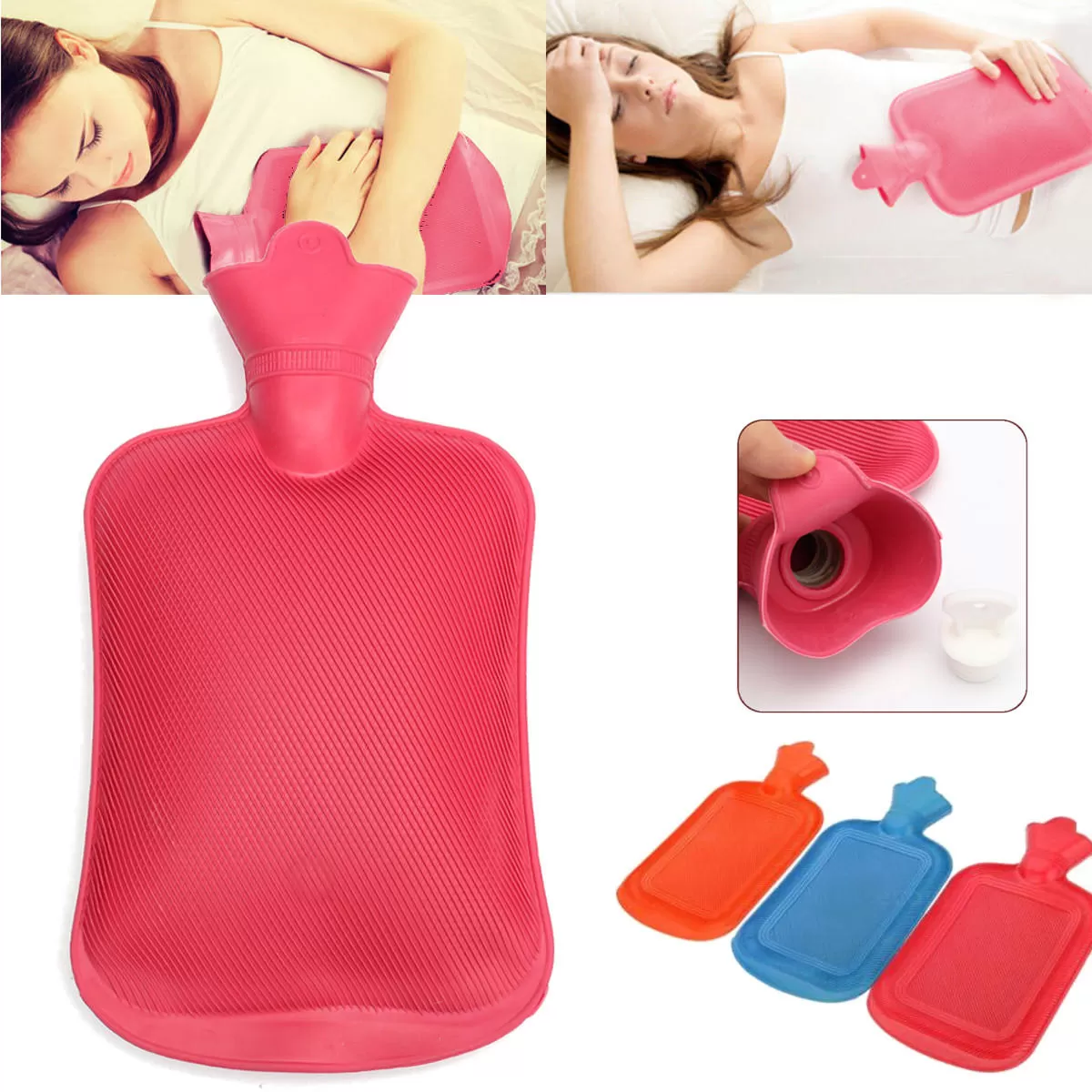 Hot Cold Water Bag Bottle 2.1 Liter Pain Relief - image 3