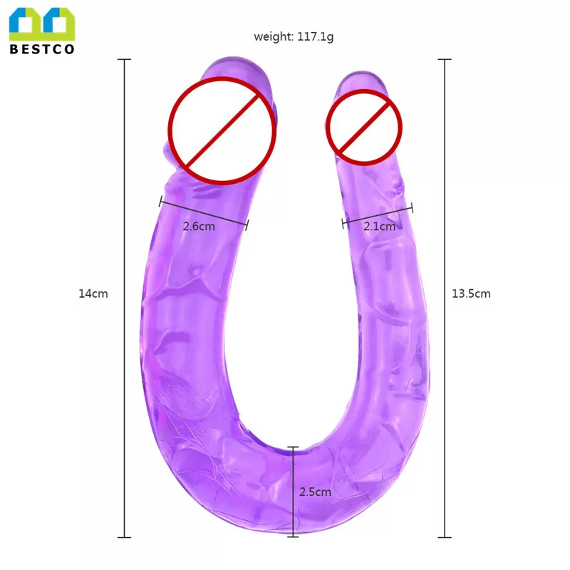 Jelly Double Long Realistic Dildo - image 2