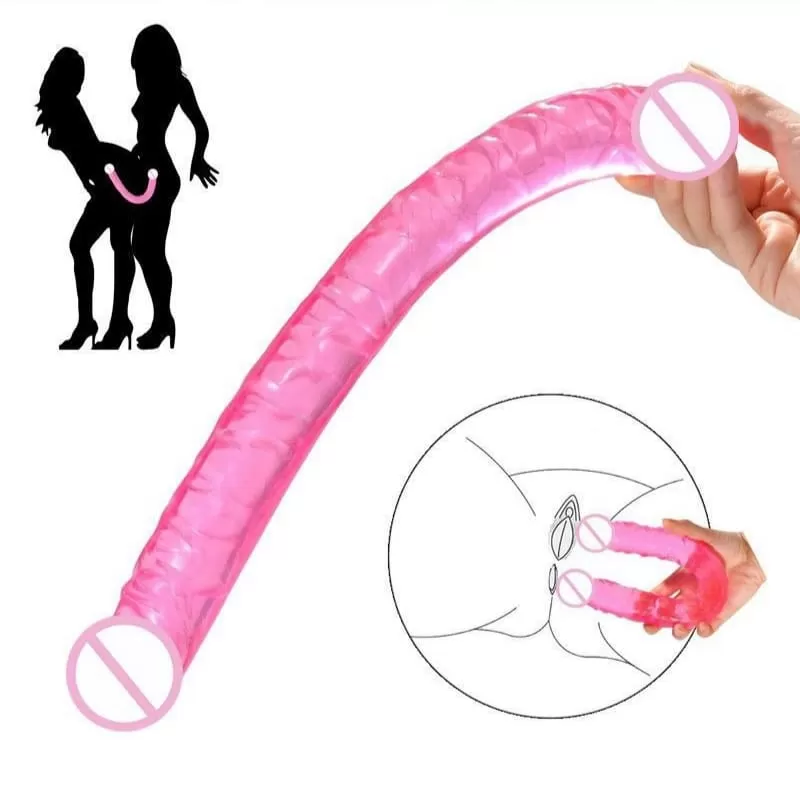 Jelly Double Long Realistic Dildo - image 4