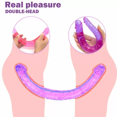 Jelly Double Long Realistic Dildo - image 5