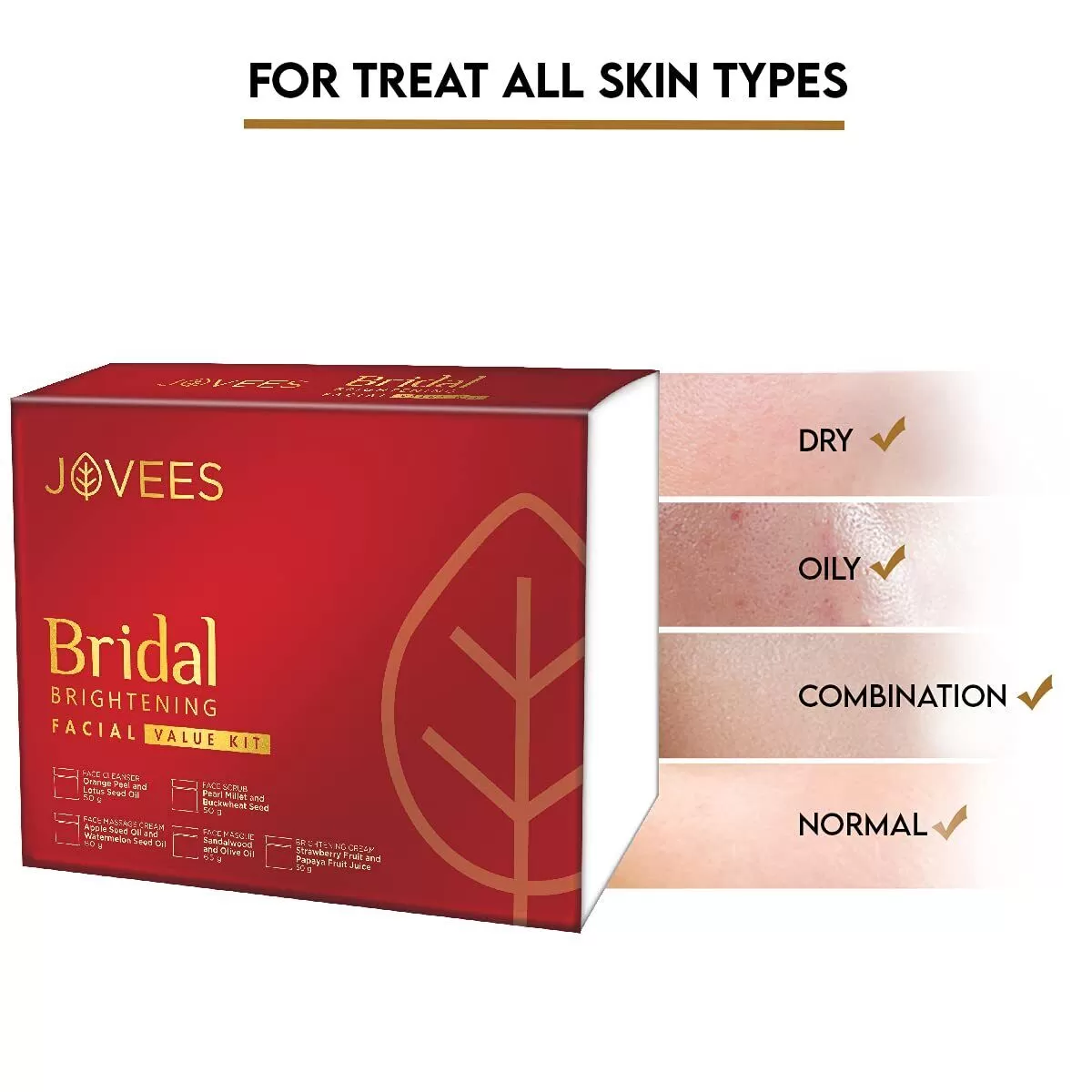 JOVEES Herbal Bridal Brightening Facial Value Kit - 265g - image 2