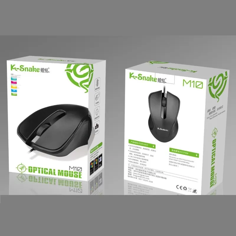 K-Snake M10 Wired Mouse For Computters & Laptops - image 3