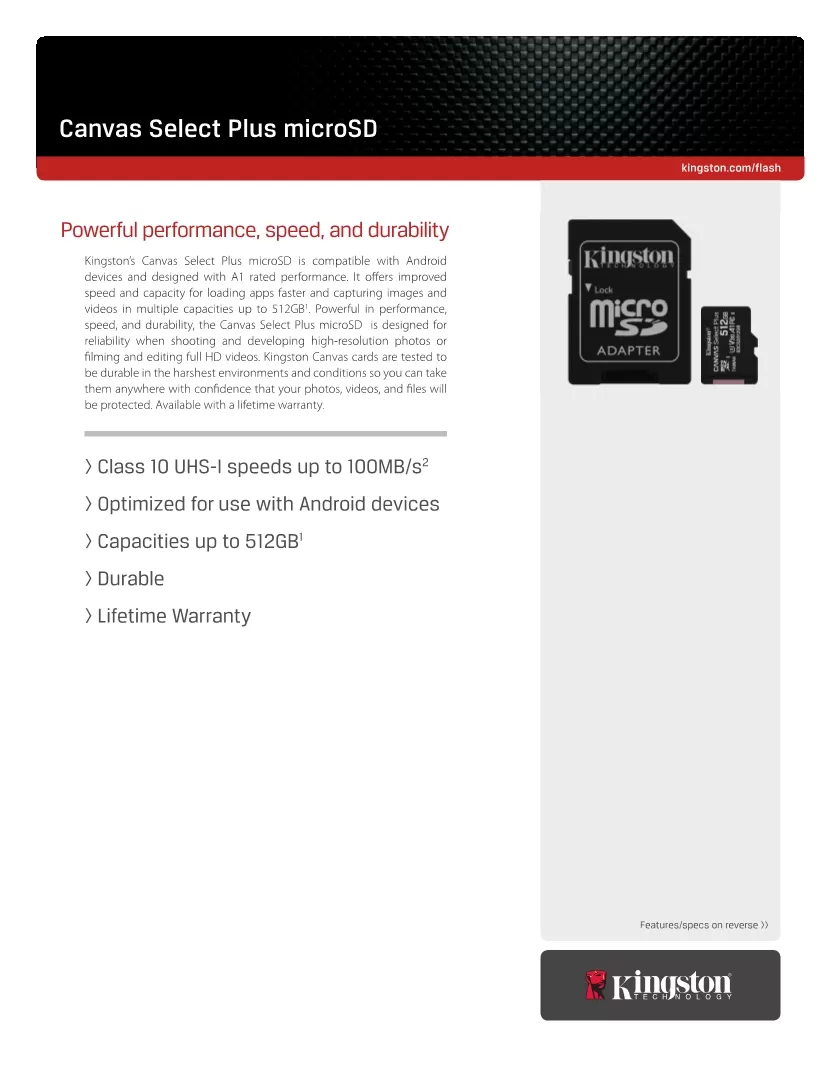 Kingston Memory Card  64GB Micro SD Card - image 4