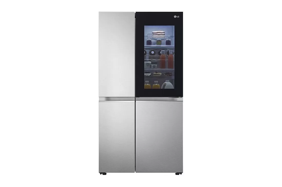 LG INSTA-VIEW REFRIGERATOR NOBLE STEEL 674L