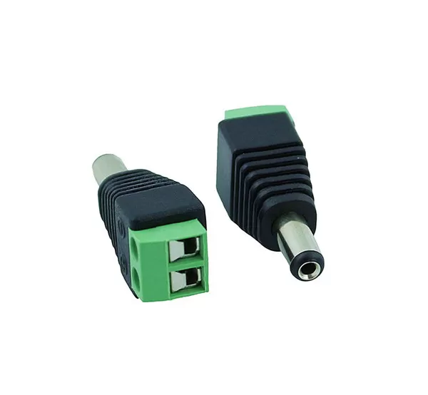 Male DC Power Jack Adapter Connector Plug CCTV - image 2