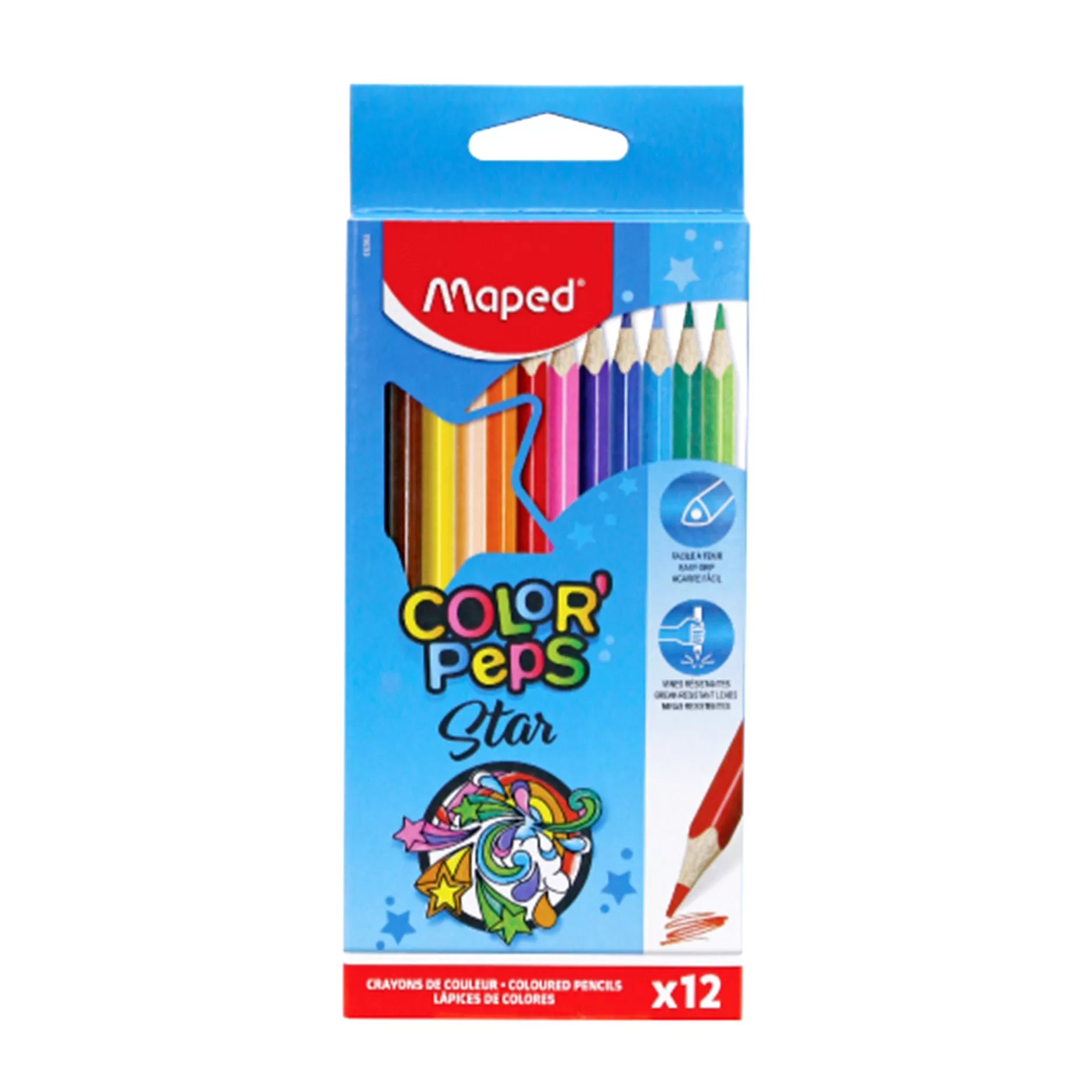 Maped Colour Peps Star 12 Colour Pencils