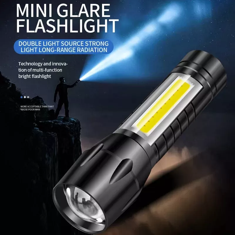 Mini LED Flashlight Rechargeable torch - image 1