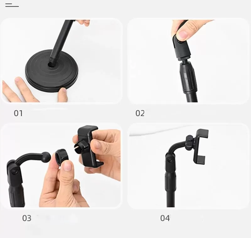 Mobile Phone Holder Stand 360 Rotate Phone Stand Tripod - image 4