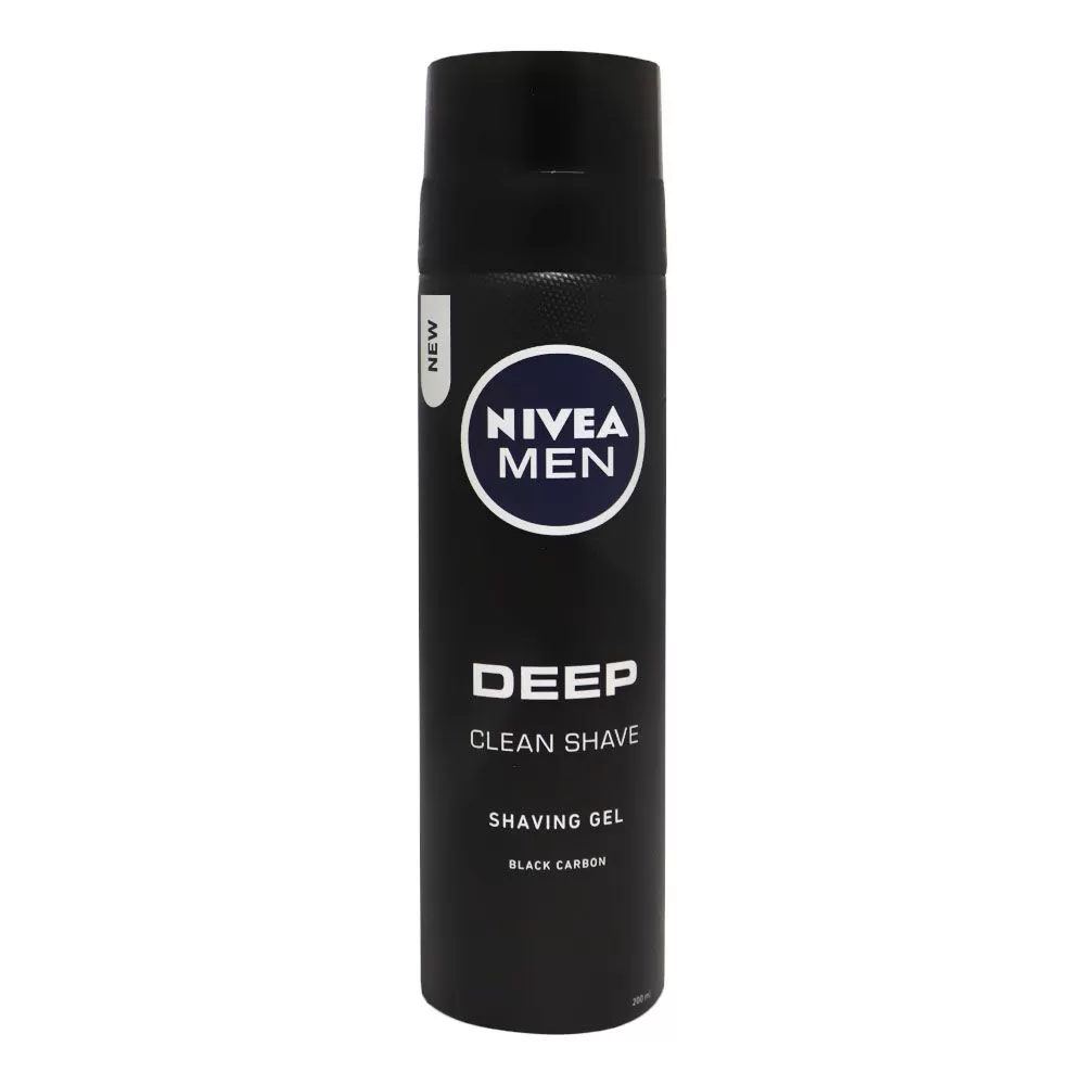 NIVEA MEN Deep Clean Shave Shaving Gel Black Carbon200ml