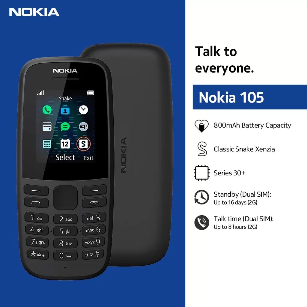 Nokia 105 phone Dual Sim 4th Edition With Warranty - image 2