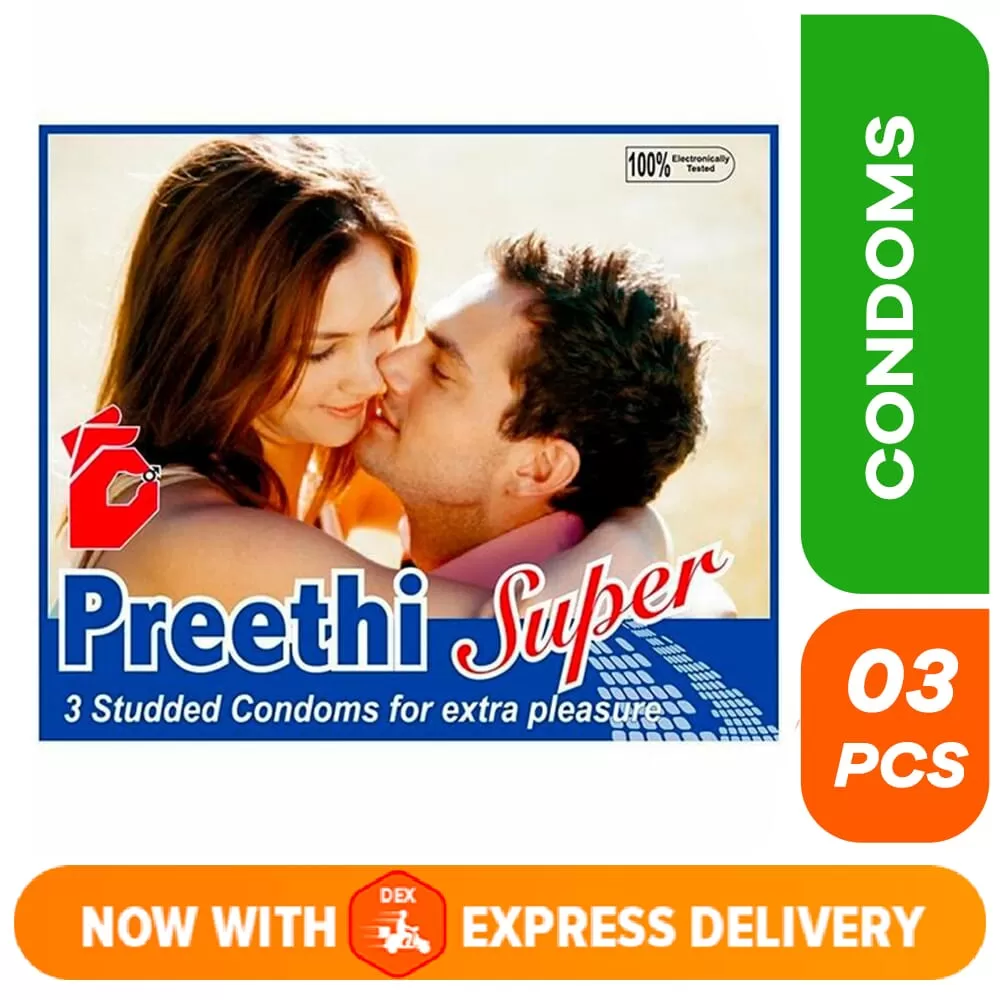 Preethi Super Studded Condoms - 3PCS - image 1