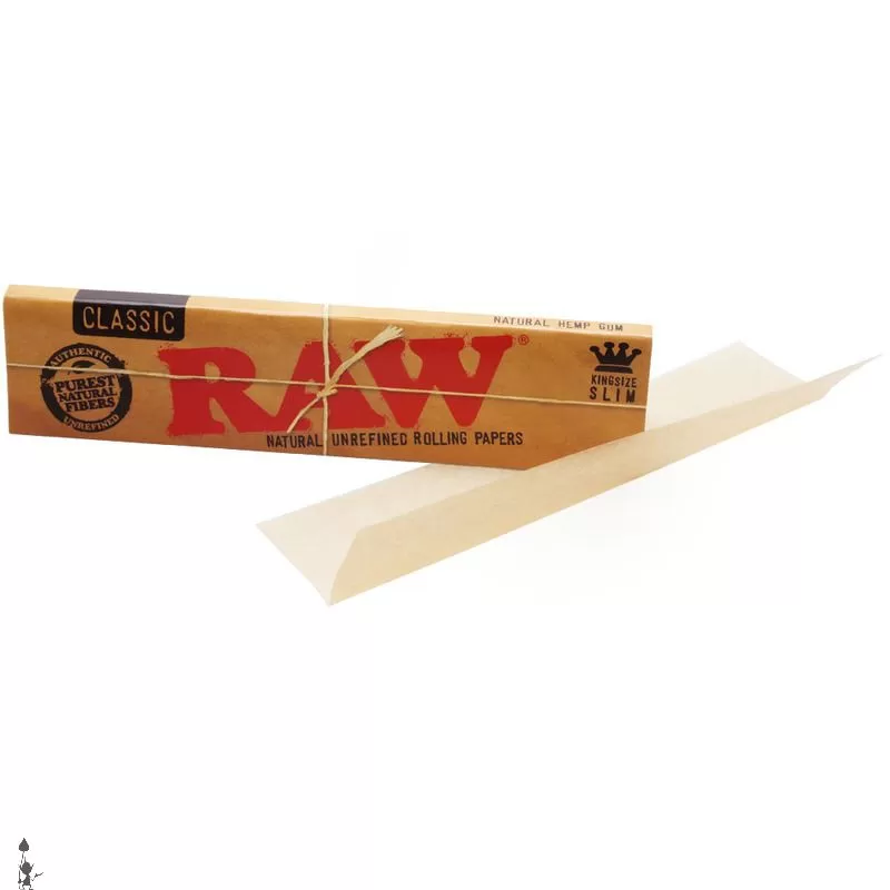 Raw Classic King Size Slim Rolling Paper With Tips - image 2