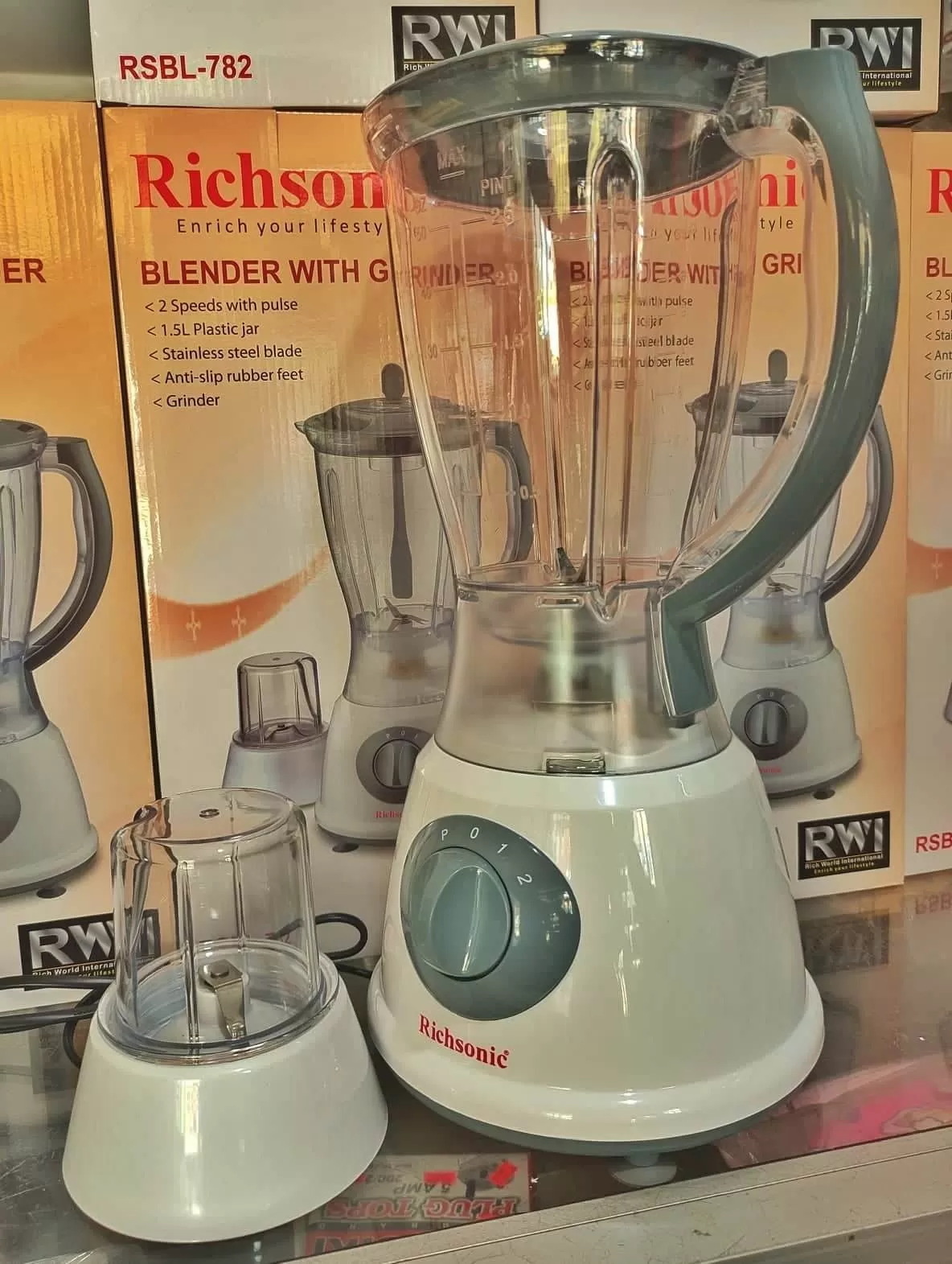 Blender Mixer And Grinder 300 W 1.5 L RSBL - 782 - image 2