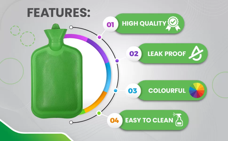Smart 2L Hot Water Bottle Bag Menstrual Pain Relief - image 3