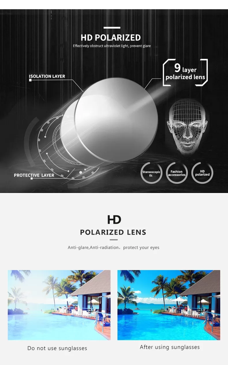 Sunglasses UV 400 HDCRAFTER classic drop shipping - image 6