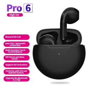 Air Pro 6 TWS Wireless Earphones Bluetooth  5.0