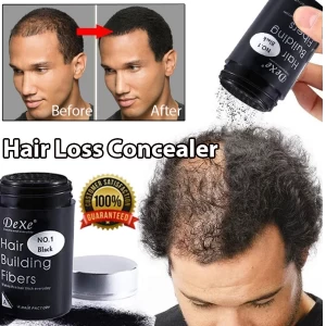 DEXE Authentic Black Colour Hair Building Fibers 22g UK