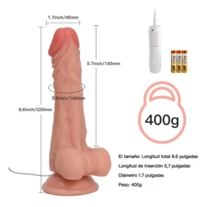 Rotating Realistic Vibrator Remote Control dildo XTOYS