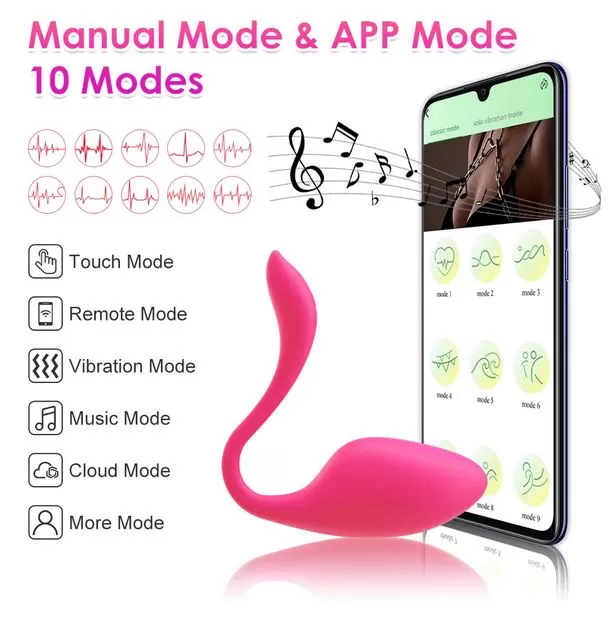 Wireless Bluetooth APP Remote Control Vibrating Egg - image 2
