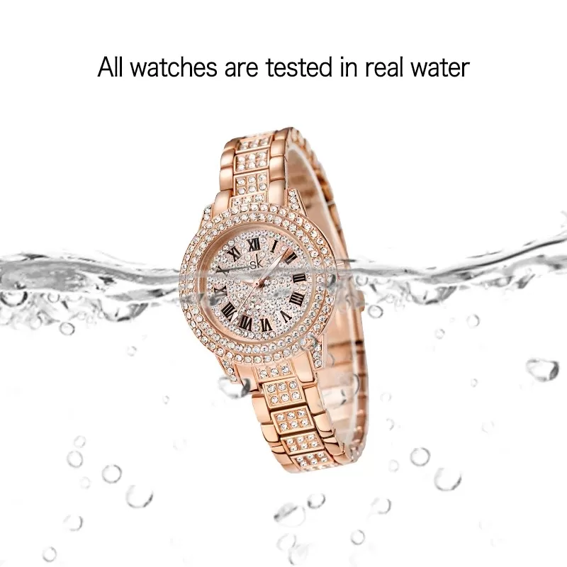 SHENGKE K0162L Luxury Diamond Waterproof Women Watches - image 2