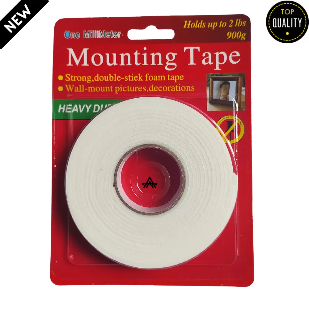 2 Pcs x Double Sided Mounting Tape 1 inch | Heavy Duty Sticky Mounting Double si