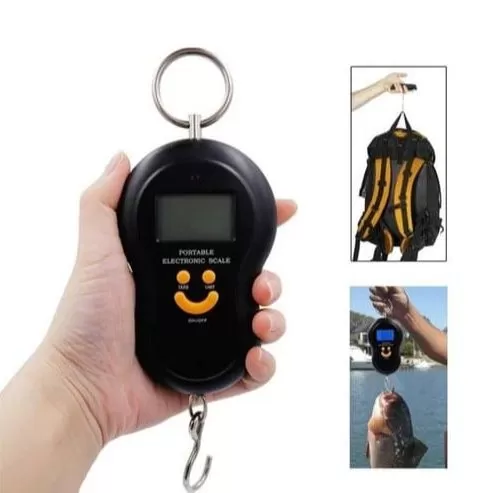 50kg x 10g Mini Pocket Hand Held digital Hanging Scale for Fishi - image 3