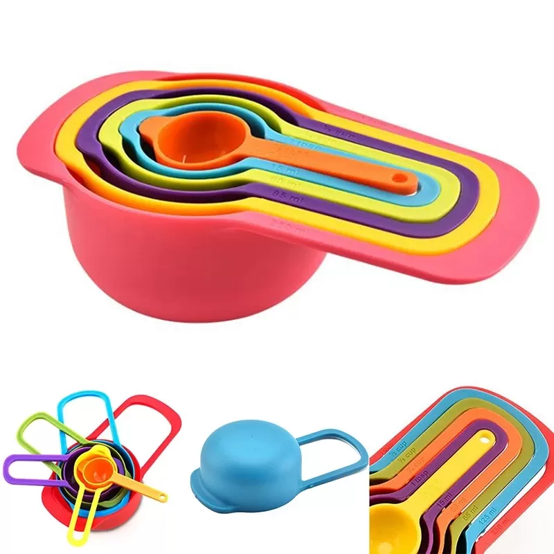 6Pcs/Set Kitchen Measuring Spoon Color Stackable Combination Mea - image 5
