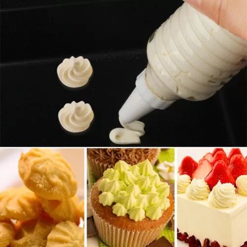 Cake Decoration With 8pc Moulds 8 Nozzles Plastic Icing Piping C - image 4