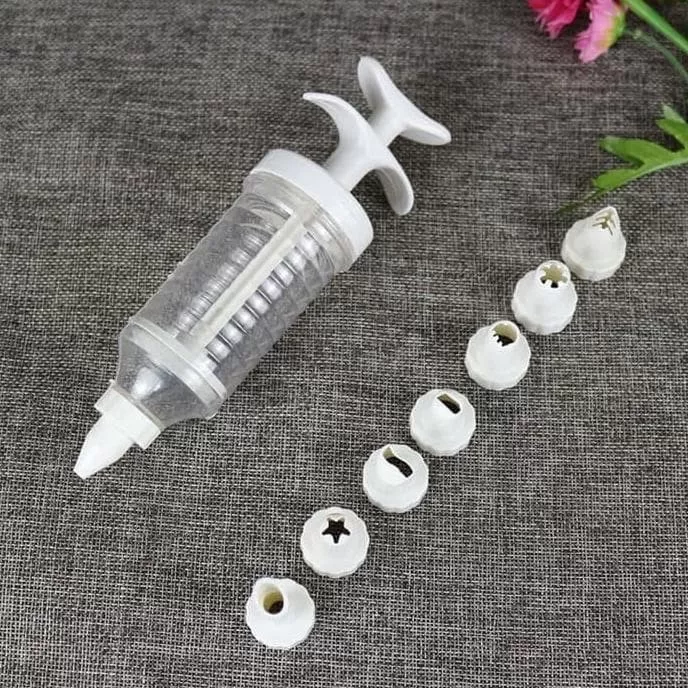 Cake Decoration With 8pc Moulds 8 Nozzles Plastic Icing Piping C - image 6